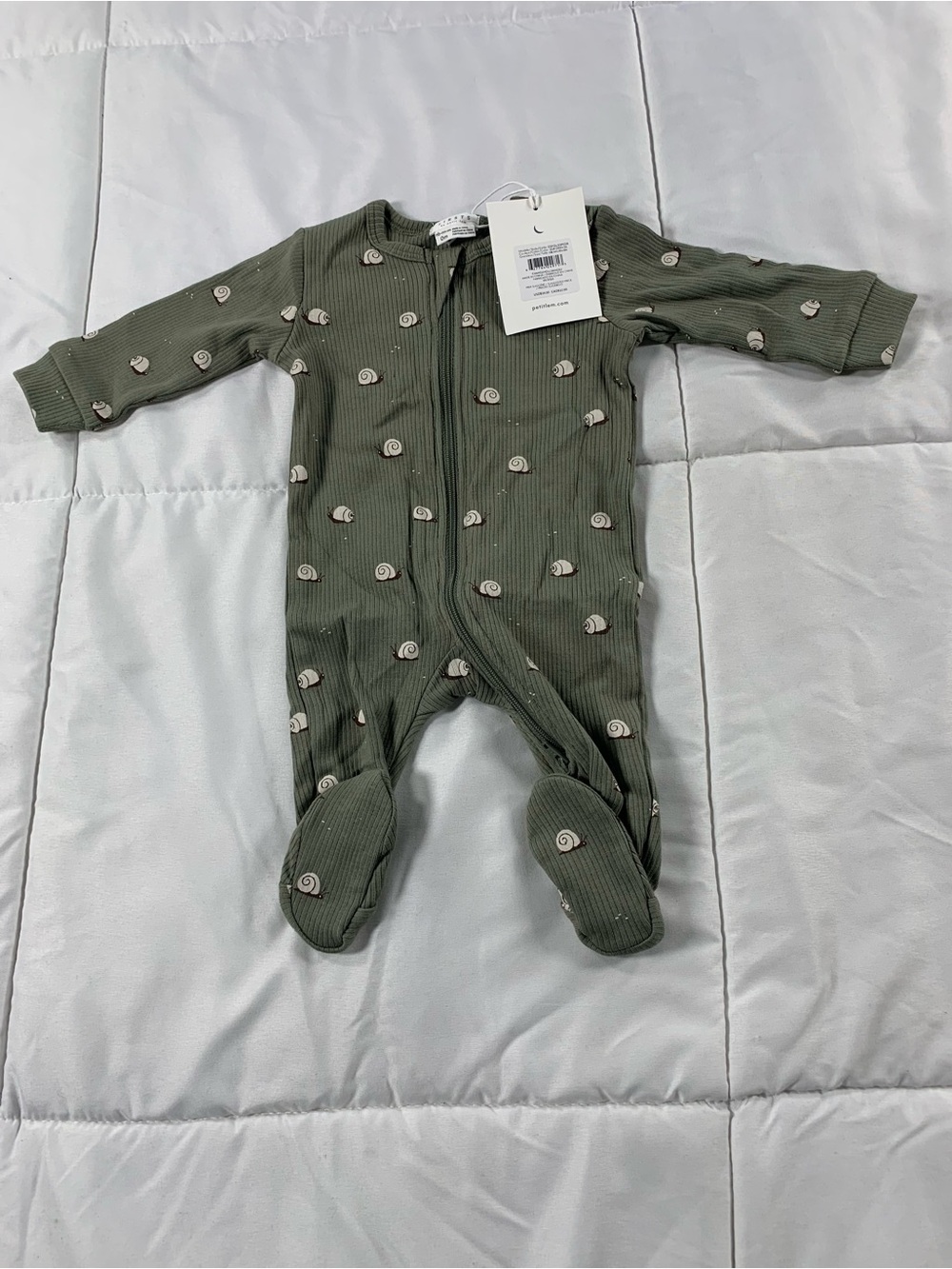 New Petit Lem footie pyjamas size Nb